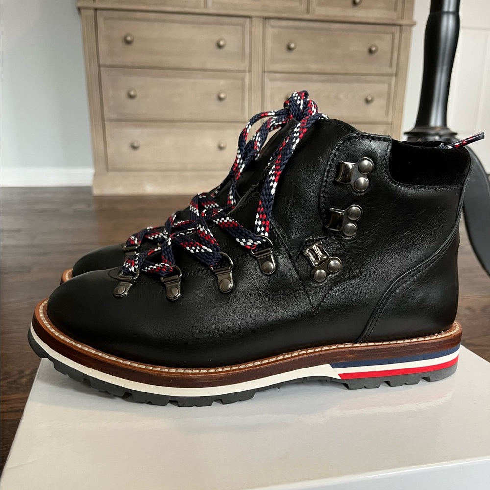 NWT Moncler Blanche Hiking Boots Black 38